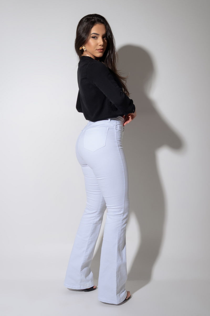 Calça Jeans Modeladora Milagrosa Flare Cós Alto CH110