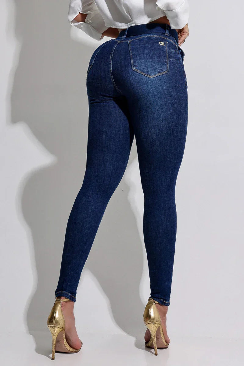 Calça Jeans Modeladora com Cinto - CH81