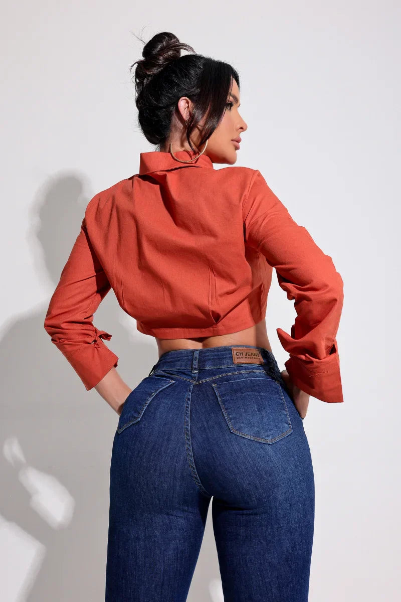 Calça Jeans Modeladora Flare Magnífica - CH59