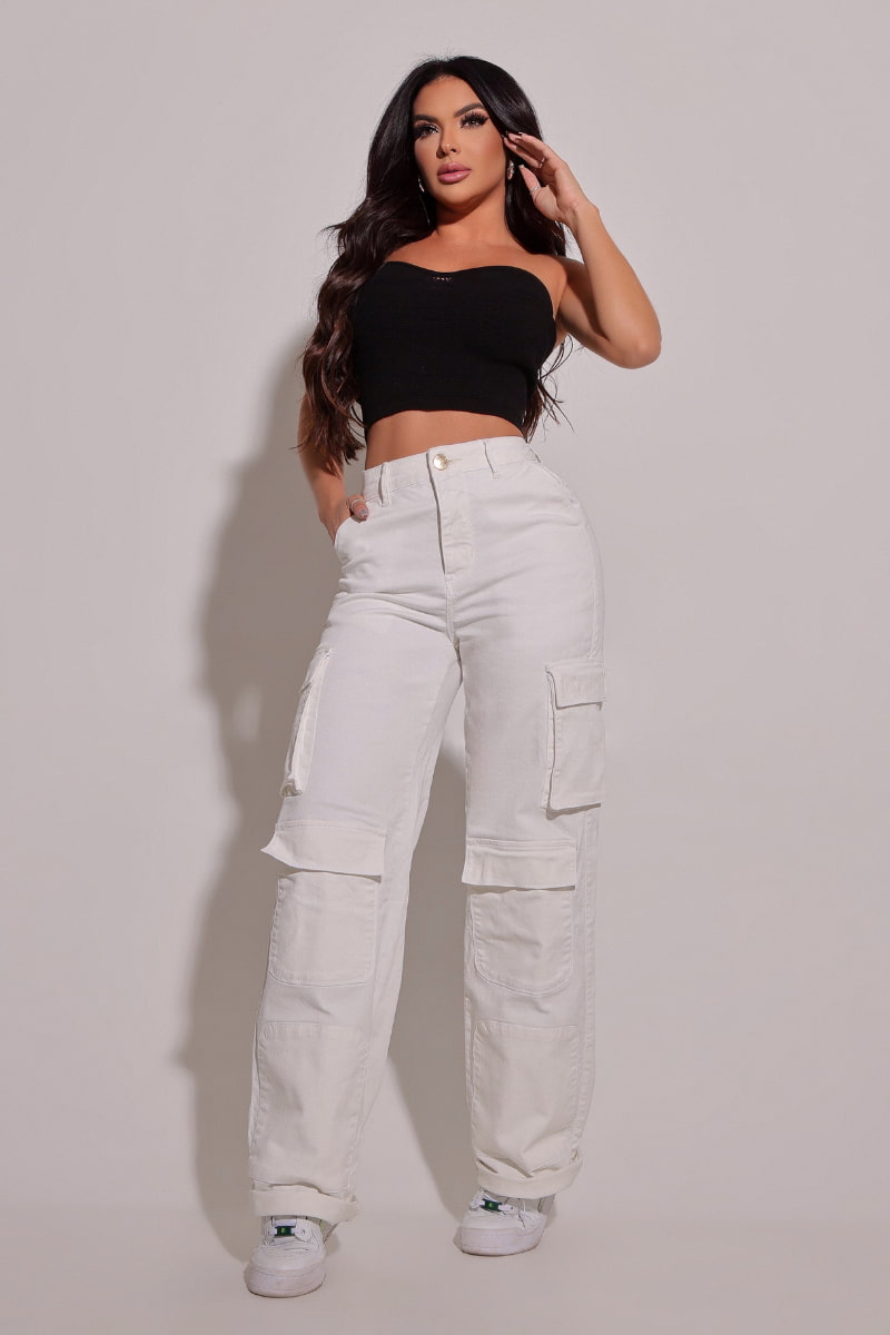 Calça Modeladora Wide Leg Magnífica - CH97